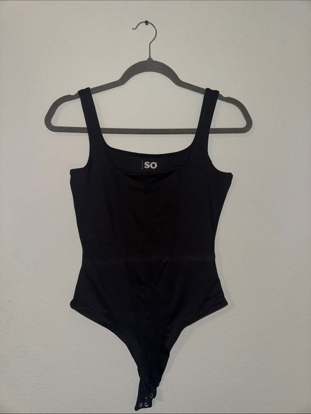 SO Black Girls' Scoop Neck One-Piece Bodysuit